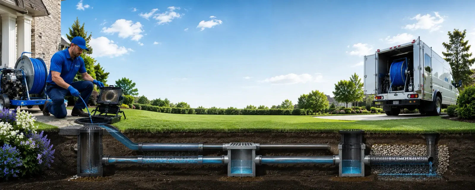 Outdoor drain cleaning information for Spring Hill, KS